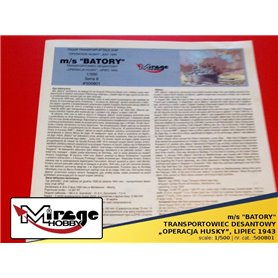Mirage 1:500 M/S Batory / Operacja Husky