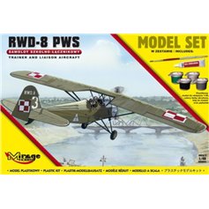 Mirage 1:48 RWD-8 PWS - MODEL SET - z farbami