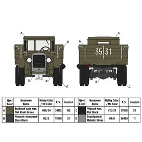 Ark Models 35036 ZIS-6 Russian truck+ R. parts