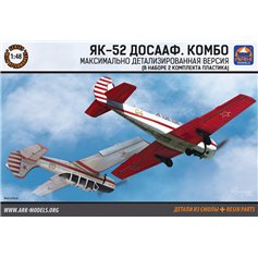 Ark Models 1:48 Yakovlev Yak-52 DOSAAF w/accessories 