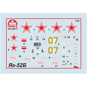 Ark Models 48046 Yakovlev Yak-54 of Yak52 + resin