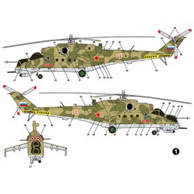 Ark Models 72038 Mil Mi-24V Russian Aerospace
