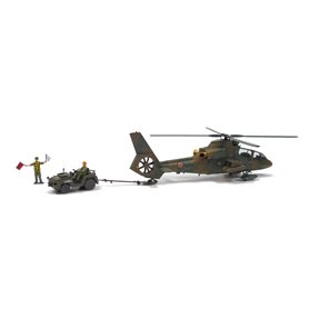Aoshima 1:72 Helicopter CH-1 Ninja z TOWING TRACTOR SET