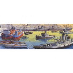 Aoshima 1:700 TUGBOAT SET 