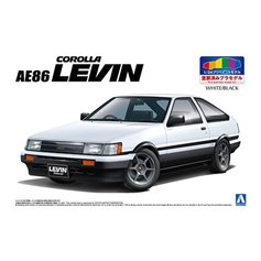 Aoshima 1:24 Toyota AE88 Levin 1983 - PREPAINTED WHITE BLACK