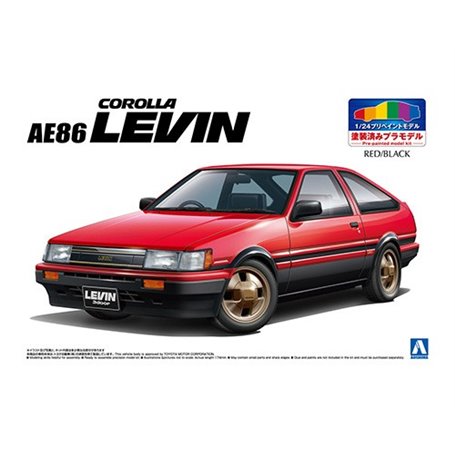 Aoshima 05496 1/24 Toyota AE88 Levin'83 RD/BL