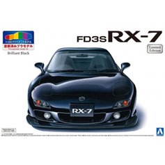 Aoshima 1:24 Mazda FD3S RX-7 1999 - BRILLIANT BLACK - PREPAINTED