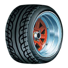 Aoshima 05545 1/24 Felgi + Opony Mark 3 14inch