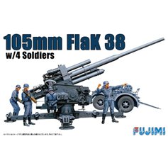 Fujimi 1:76 Flak 38 105mm w/4 soldiers 