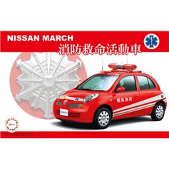 Fujimi 1:24 Nissan March FIRE FIGHTING LIVE-SAVING ACTIVITY CAR