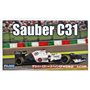 Fujimi 092072 1/20 GP-20 Sauber C31 Jap/Spain/Ger