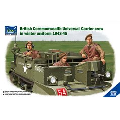 Riich 1:35 BRITISH AND COMMONWEALTH UNIVERSAL CARRIER CREW 1943 - 1945 | 3 figurines | 
