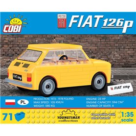 Cobi CARS Polski Fiat 126P / 71 klocków