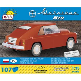 Cobi CARS Warszawa M20 / 107 klocków