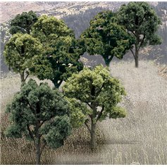 Woodland Scenics Drzewa liściaste 7cm - 12cm / 14szt.