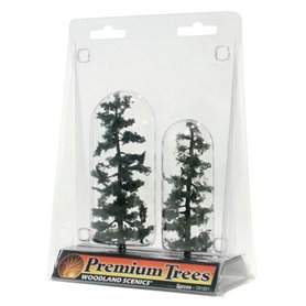 Woodland Scenics WTR1621 4-5" Spruce Tree 2/Pkg
