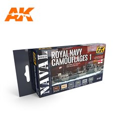 AK Interactive AK-5030 Zestaw farb NAVAL SERIES - ROYAL NAVY CAMOUFLAGE 1