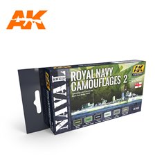 AK Interactive AK-5040 Zestaw farb NAVAL SERIES - ROYAL NAVY CAMOUFLAGE 2