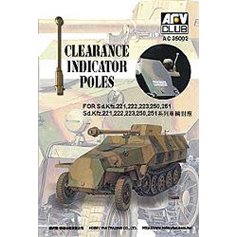 AFV Club 1:35 Clearance indicator poles for Sd.Kfz.221 / Sd.Kfz.222 / Sd.Kfz.223 / Sd.Kfz.250 / Sd.Kfz.251 