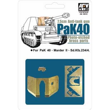 AFV Club AG35012 PAK40 Etching Parts