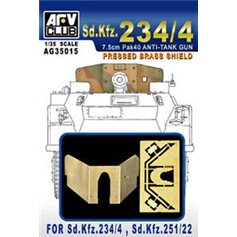 AFV Club 1:35 Brass gun shiled for Sd.Kfz.234/4 