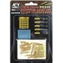 AFV Club AG35030 US 105mm Howitzer AMMO Set-Brass