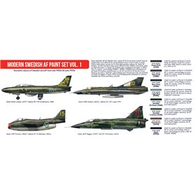 Hataka AS101 Modern Swedish AF paint set vol.1