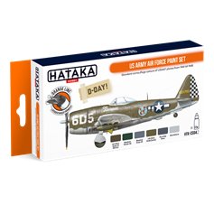 Hataka CS004.2 ORANGE-LINE Zestaw farb US ARMY AF / D-DAY