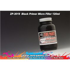Zero Paints 3019 Podkład czarny - BLACK PRIMER - MICRO FILLER - 120ml