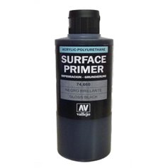 Vallejo SURFACE PRIMER Podkład akrylowy błyszczący czarny / 200ml