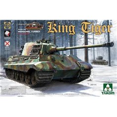 Takom 1:35 Pz.Kpfw.VI King Tiger / wieża Henschel PEŁNE WNĘTRZE z nowymi gąsienicami