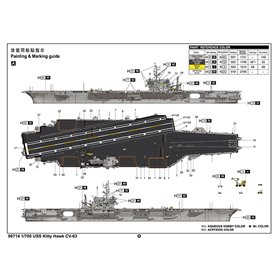 Trumpeter 1:700 USS Kitty Hawk CV-63