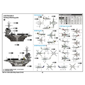 Trumpeter 1:700 USS Kitty Hawk CV-63