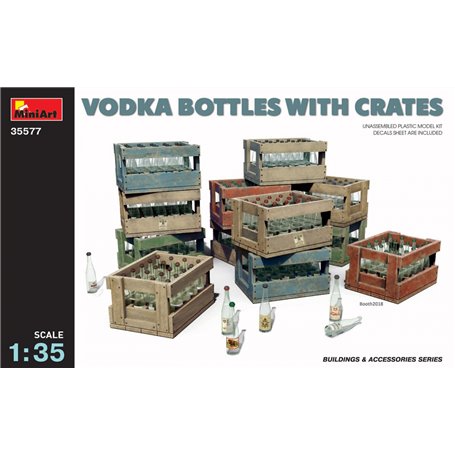 Mini Art 35577 Vodka Bottles with crates
