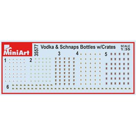 Mini Art 1:35 VODKA BOTTLES WITH CRATES