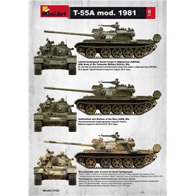Mini Art 1:35 T-55A Model 1981 z wnętrzem