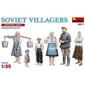 Mini Art 1:35 SOVIET VILLAGERS | 6 figurek |