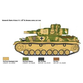Italeri 1:35 Pz.Kpfe.IV Ausf.F / Ausf.F2 / wczesna wersja Ausf.G z figurkami