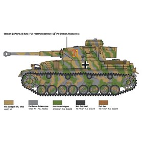 Italeri 1:35 Pz.Kpfe.IV Ausf.F / Ausf.F2 / wczesna wersja Ausf.G z figurkami