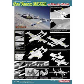 Dragon CYBER HOBBY 1:72 Sea Venom FAW.21 z Blue Jay Missile