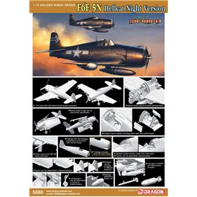 Dragon Cyber Hobby 5080 F6F-5N Hellcat Night