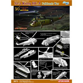 Dragon CYBER HOBBY 1:72 Sea King HC.4 FALKLANDS WAR