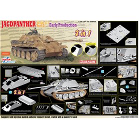 Dragon 1:35 Sd.Kfz.173 Jagdpanther wczesna produkcja | 2w1 |