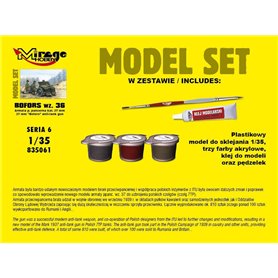 Mirage 1:35 Bofors WZ.36 | MODEL SET | zestaw z farbami |