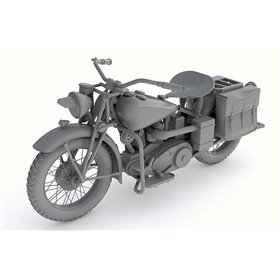 Thunder Model 1:72 US MILITARY MOTORCYCLE Indian 741B
