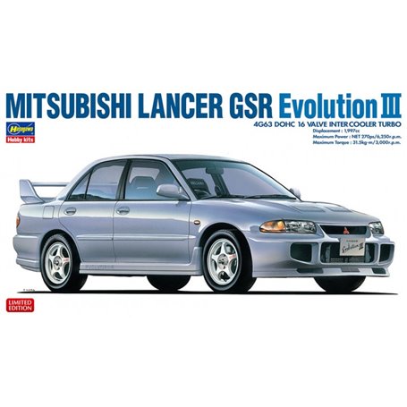 Hasegawa 20350 Mitsubishi Lancer GSR Evolution III