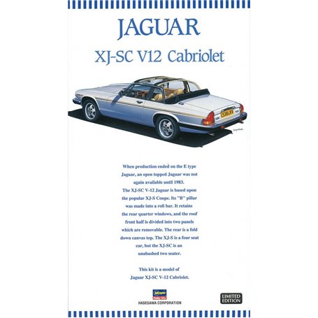 Hasegawa 20352 Jaguar XJ-SC V12 Cabriolet