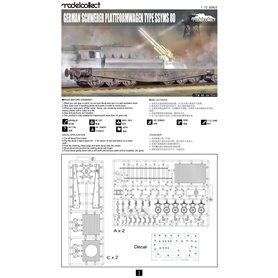 Modelcollect 1l72 Schwerer Plattformwagen Type SSYMS 80