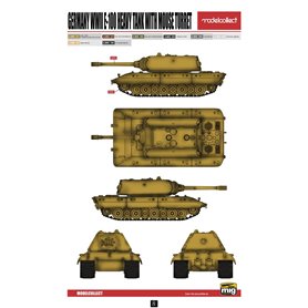 Modelcollect UA72068 Germany WWII E-100 Heavy Tank