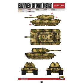 Modelcollect UA72068 Germany WWII E-100 Heavy Tank